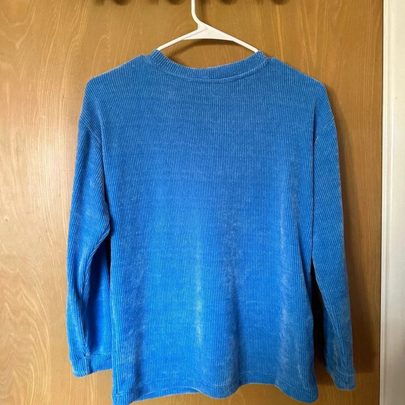 Blue velvet cardigan - Picture 3 of 3